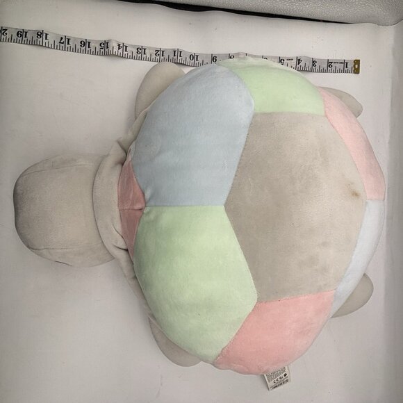 Miniso Plush Turtle Stuffed Animal Pastel Blue Pink Gray Baby Toy Cute W/Tag - Picture 11 of 12